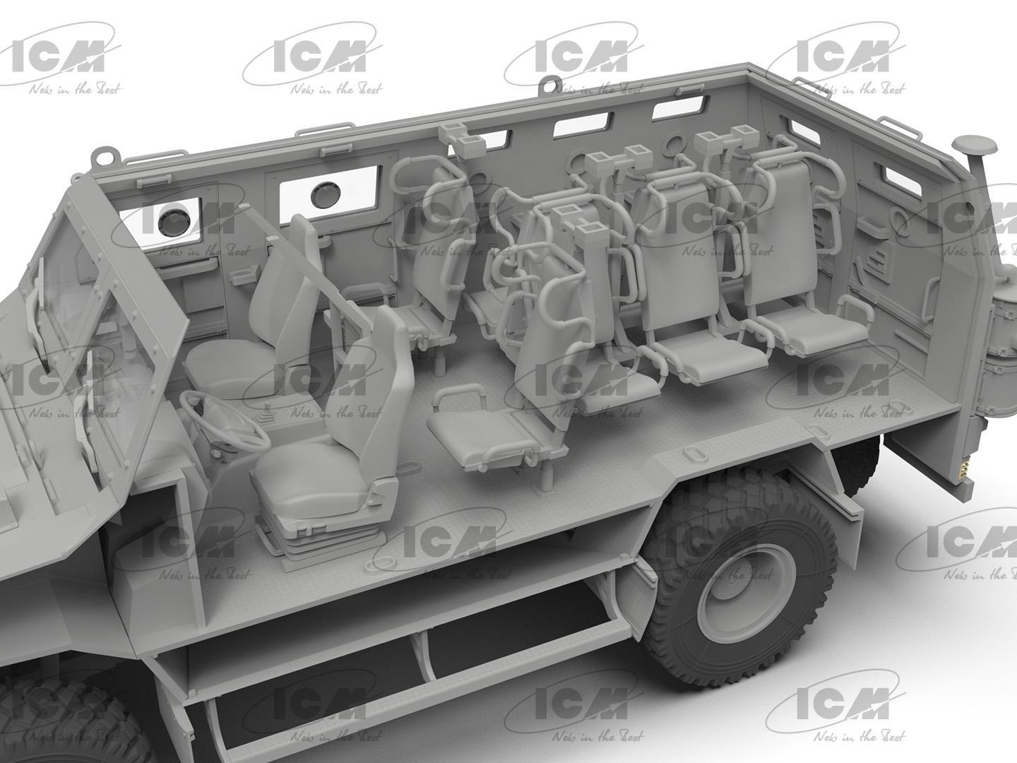 Сборная модель ICM Козак-2 украинский бронеавтомобиль MRAP-класса (35014) - фото 18