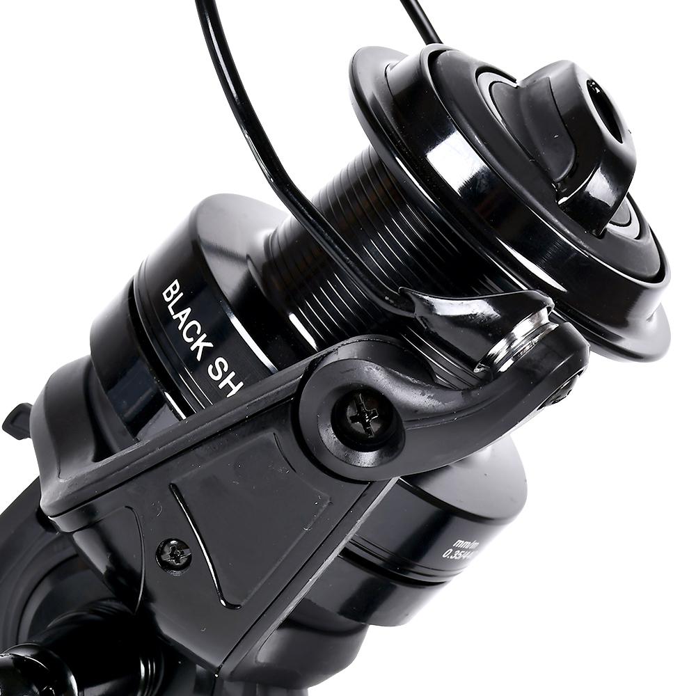 Котушка риболовна карпова Sams Fish shark 8000 7+1bb з бейтранером металева шпуля Black (SF24344-8) - фото 2 Котушка риболовна карпова Sams Fish shark 8000 7+1bb з бейтранером металева шпуля Black (SF24344-8) - фото 2