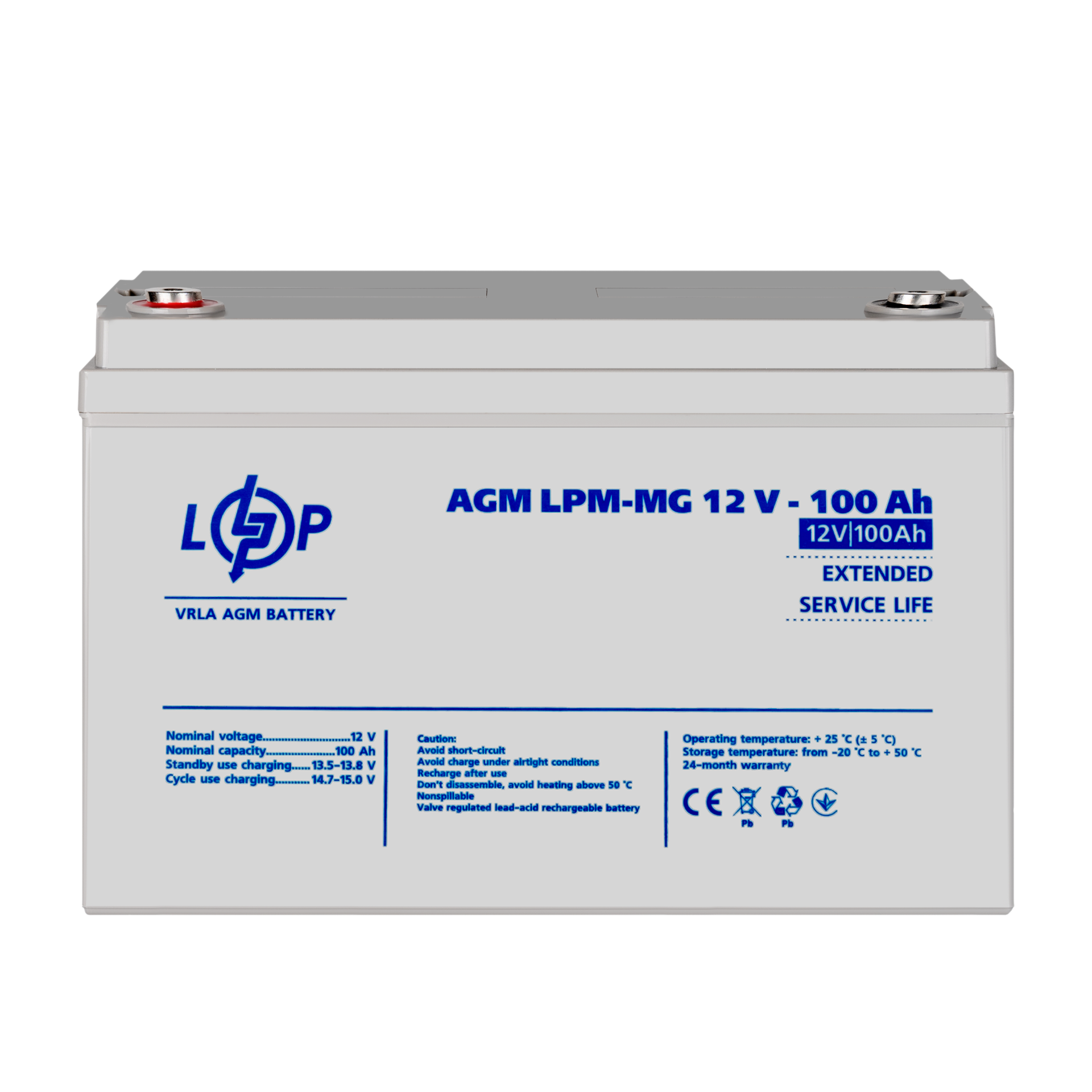 Акумулятор мультигелевий LPM-MG 12V-100 Ah (3877) - фото 2