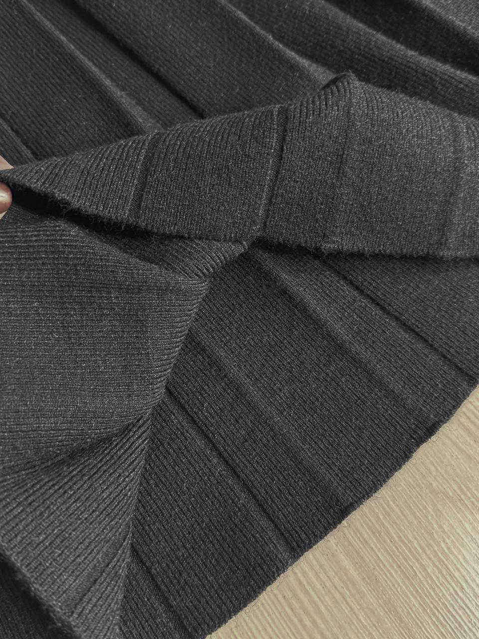 Спідниця жіноча A-N 9956 в’язана тепла у складку на резинці OS Чорний (4907) - фото 4 Спідниця жіноча A-N 9956 в’язана тепла у складку на резинці OS Чорний (4907) - фото 4