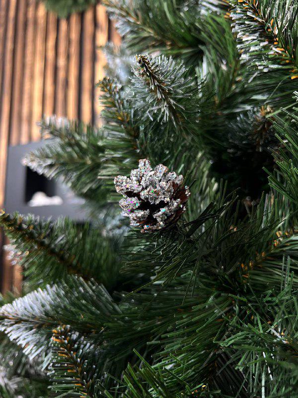 Штучна ялинка засніжена Гранделла з шишками 1,5 м Зелений (YNK081660) - фото 2 Штучна ялинка засніжена Гранделла з шишками 1,5 м Зелений (YNK081660) - фото 2