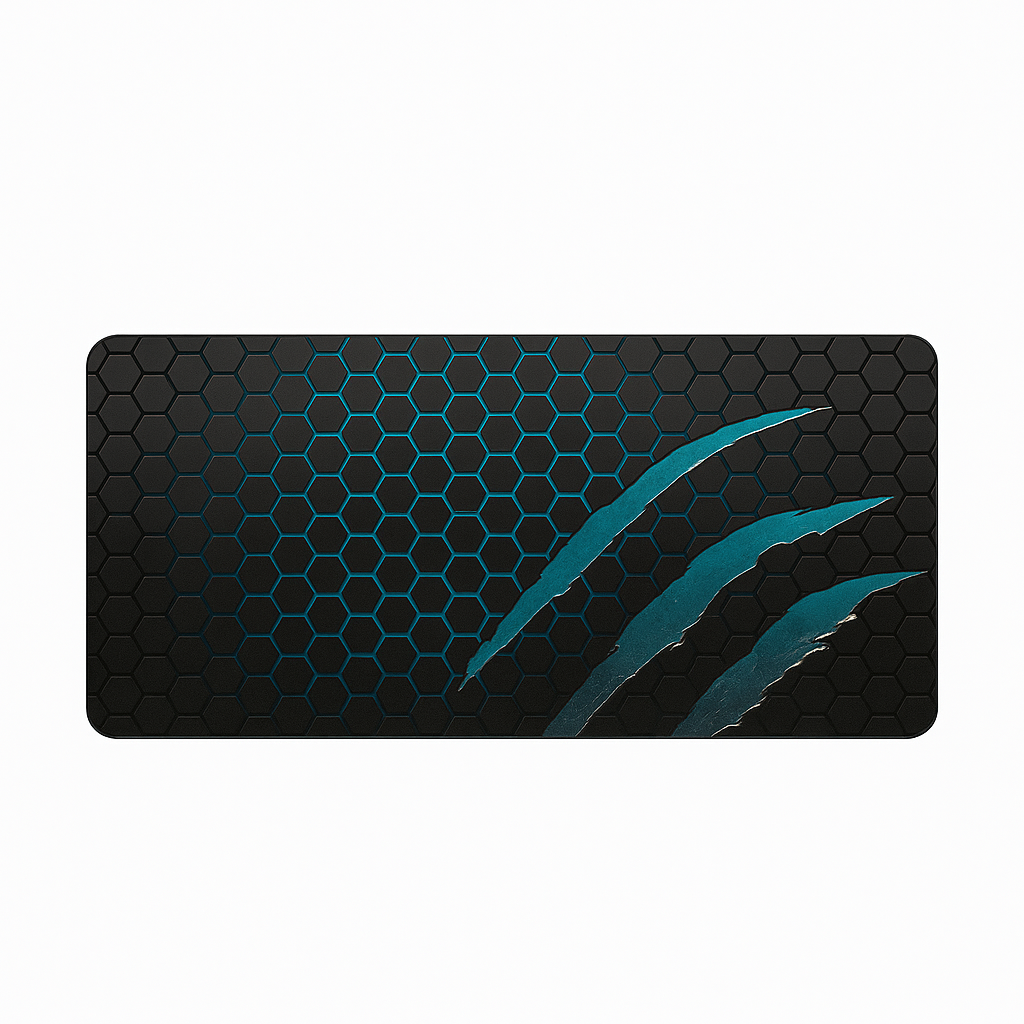 Килимок для миші Voltronic Honeycomb з графічним принтом 300x800x2 мм Black/Blue (626089)