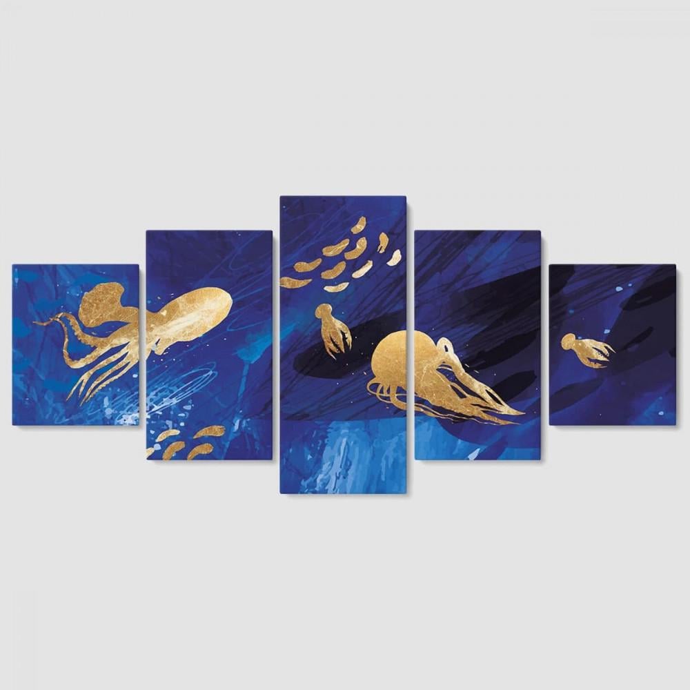 Картина модульная Malevich Store Одиссея из пяти частей 162x80 см (MK53614)