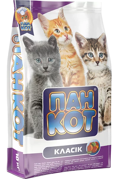 Корм для кошек сухой Пан Кот Классик 10 кг (23877248)