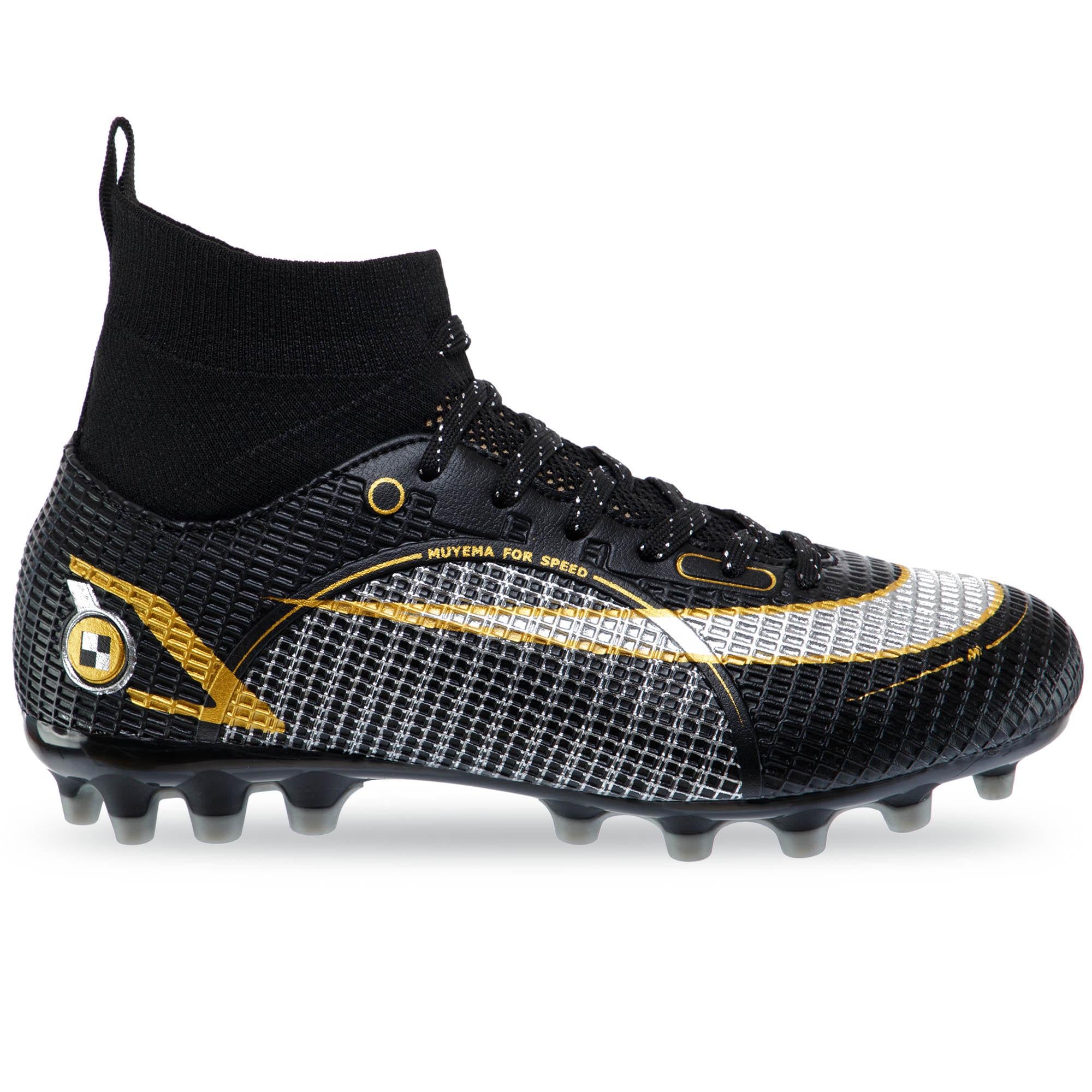 Бутси футбольні підліткові LIJIN G2588-35-39-2 р. 39 чорний