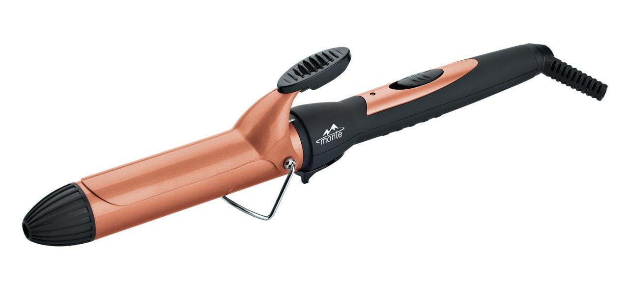 Плойка Monte MT-5104 вращающийся шнур/керамическое покрытие 32 мм 50 Вт 180°C Gold (33348711)