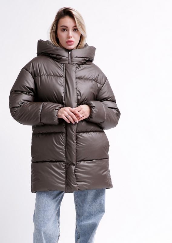 Пуховик X-Woyz LS-8916-26 L Коричневий (2000002502982) - фото 2 Пуховик X-Woyz LS-8916-26 L Коричневий (2000002502982) - фото 2