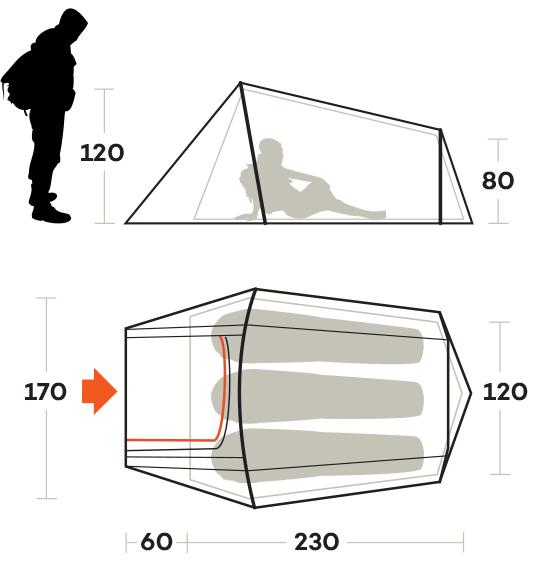 Намет тримісний Ferrino Sling 3 Blue (929753) - фото 3