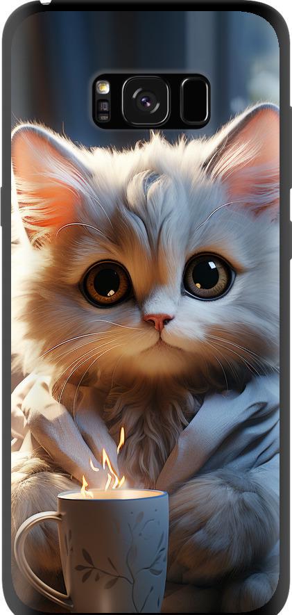 Чехол на Samsung Galaxy S8 Plus White cat (5646b-817-42517)