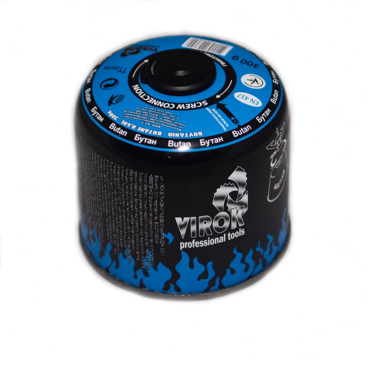 Газовий балон одноразового використання Virok 44V158 300 г 600 мл з різьбовим з’єднанням 7 16" (EN417)