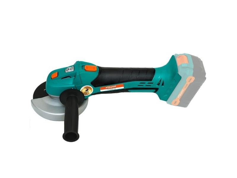 Шліфмашина акумуляторна кутова Sturm AG9020CLS 2415714614 125 мм 8500 об/хв щіткова 20 В без акумулятора та ЗУ