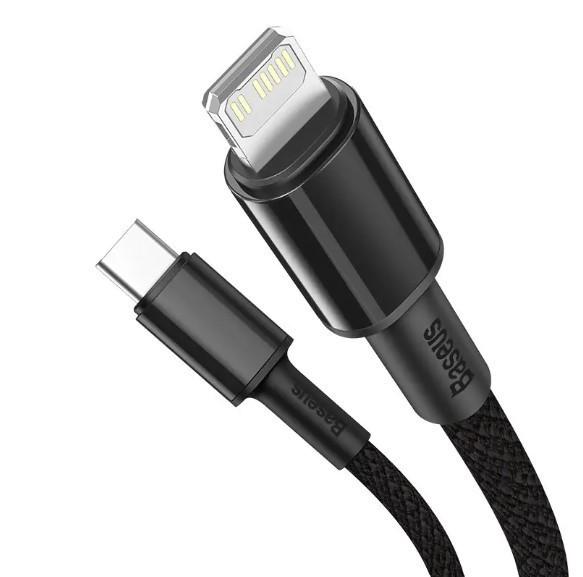 Кабель Baseus High Density Braided Type-C to Lightning PD 20W 1 м Черный - фото 2 Кабель Baseus High Density Braided Type-C to Lightning PD 20W 1 м Черный - фото 2