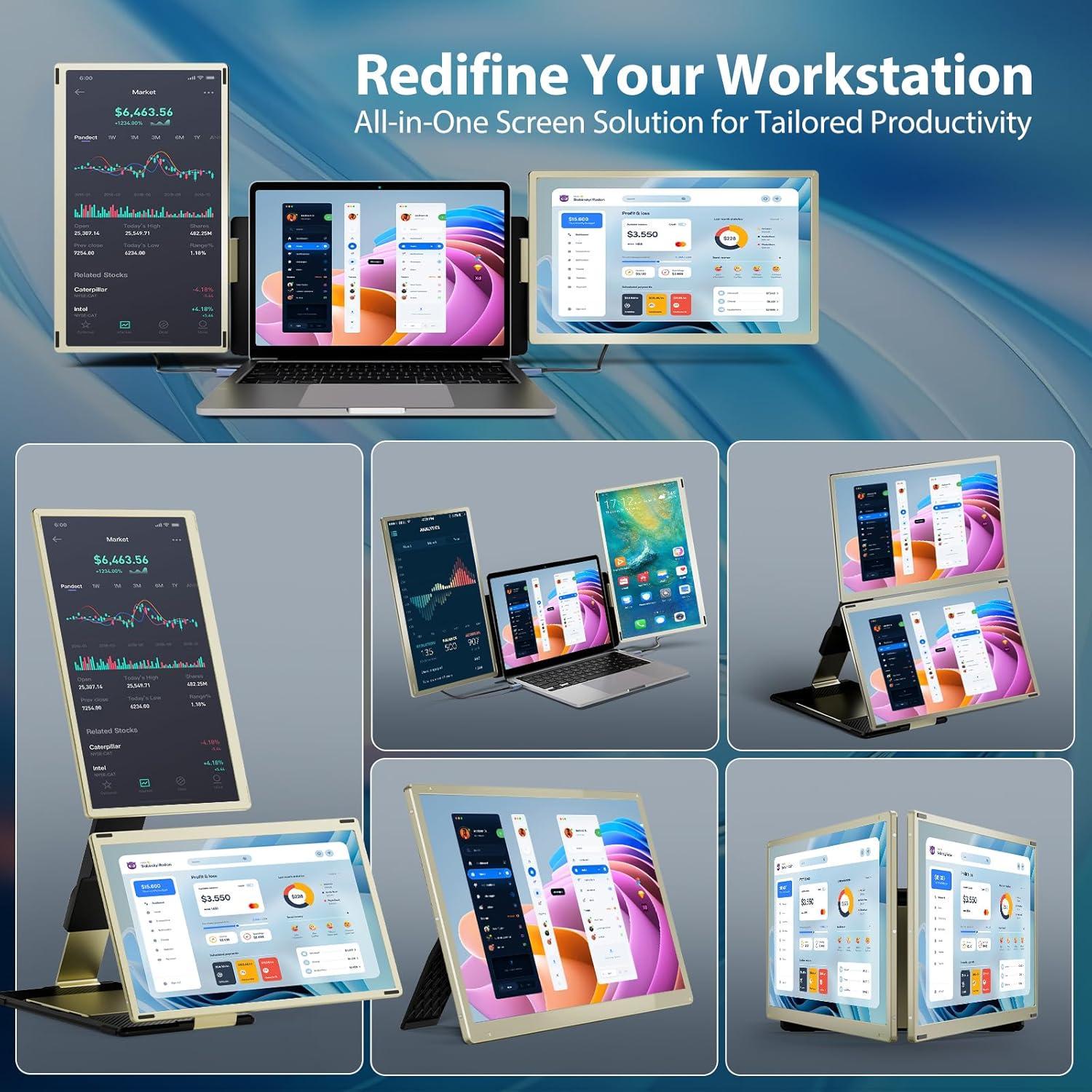 Монітори для ноутбуків FHD 1080P 15,6" обертається на 90-235 ° для Wins/Mac/Chrome Клас енергоефективності A - фото 2