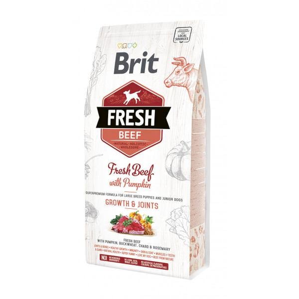 Корм сухой Brit Fresh Beef/Pumpkin Puppy Large 12 кг (170991/530755)