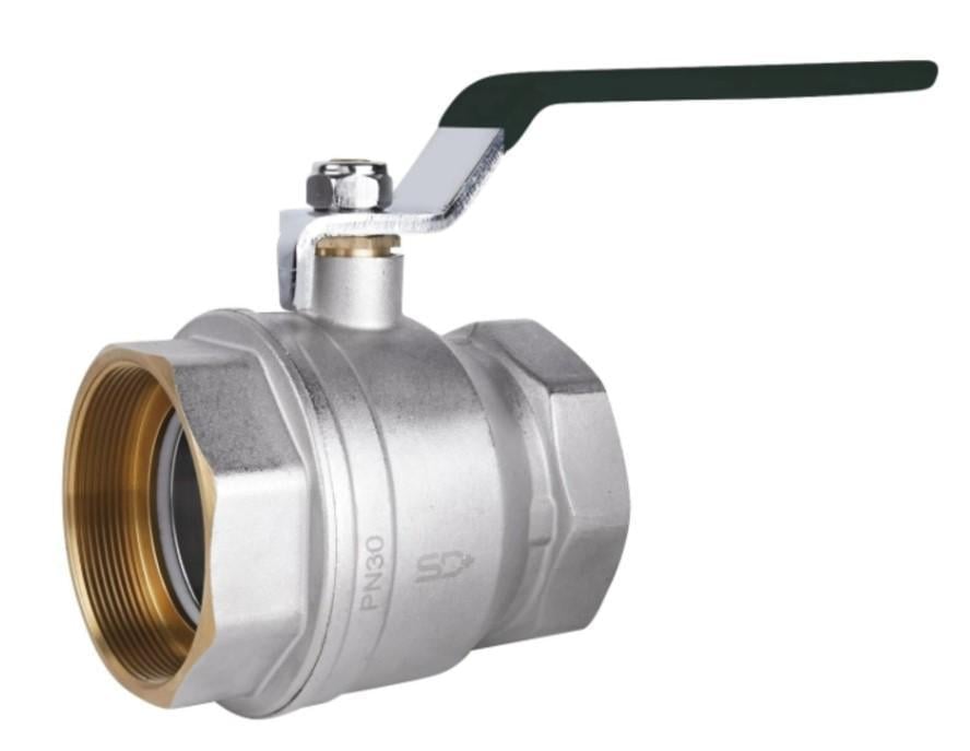Кран кульовий Thermo Alliance Base 3" ВВ прямий нікель PN30 важіль (SD600W76)