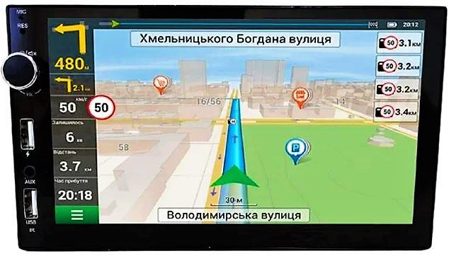 Автомагнитола сенсорная 7" 2din GPS Adnroid WiFi Bluetooth 7021 - фото 3