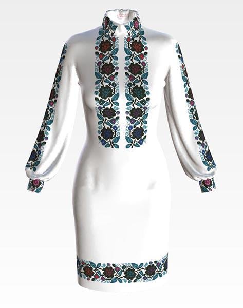 Заготовка женского платья ПЛ060 Борщевская современная для вышивки бисером и нитками из домотканого полотна Белый (ПЛ060дБ) Заготовка женского платья ПЛ060 Борщевская современная для вышивки бисером и нитками из домотканого полотна Белый (ПЛ060дБ)