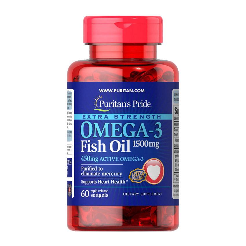 Рыбий жир Puritan's Pride Omega-3 Fish Oil 1500 мг 60 капс. (09082-01)