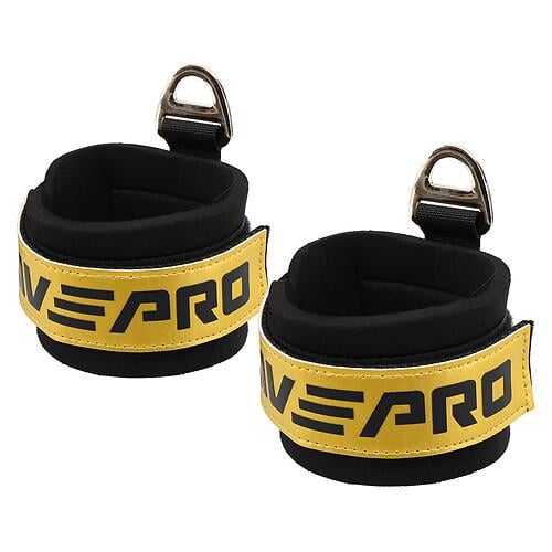 Лямки для ног ANKLE STRAP LiveUp LP8777 26х8 см 2 шт. Черно-золотой (34716275)