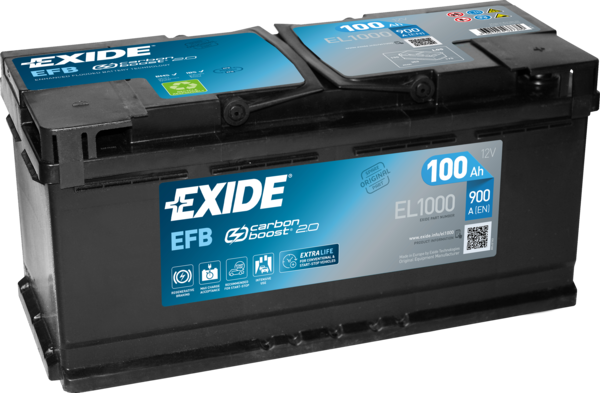 Аккумулятор для легкового автомобиля EXIDE EFB Euro 100 Ah 12V (18073446)
