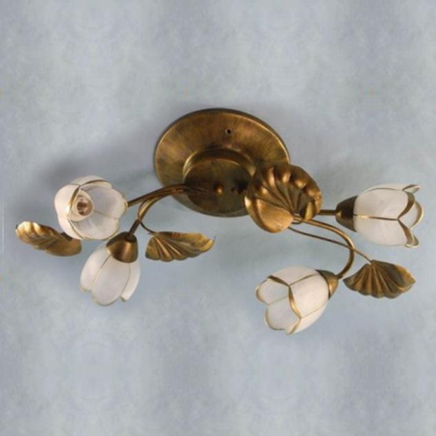 Люстра Brille LK-192S/4 E14 флористика на 4 плафона