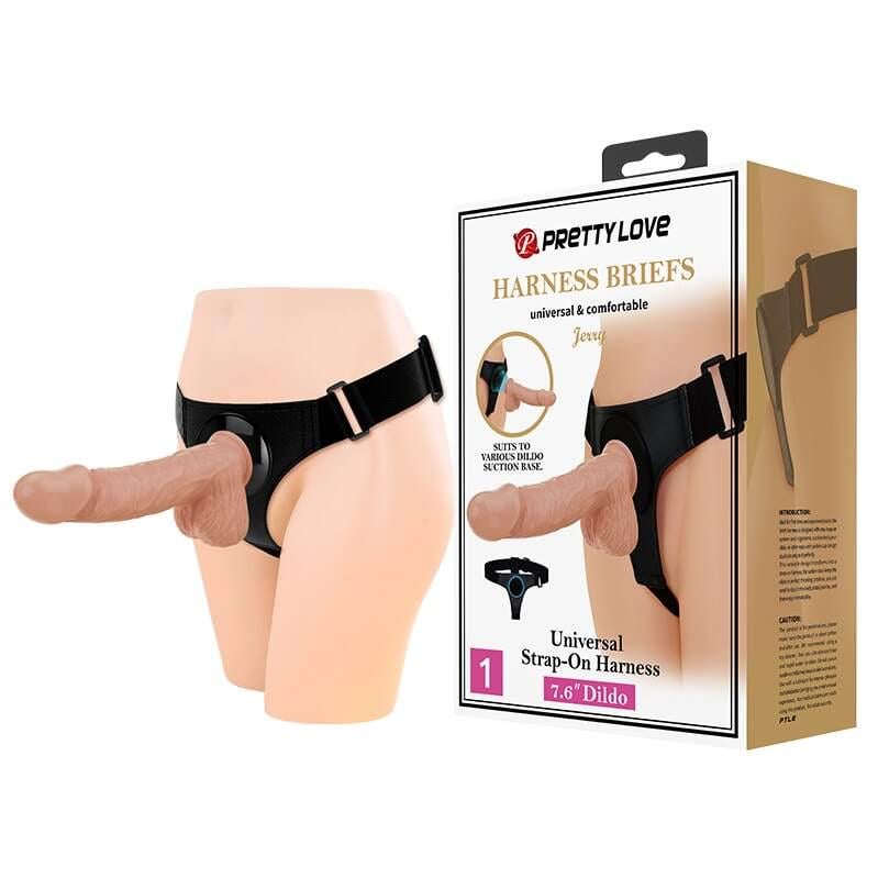 Страпон женский Pretty Love HARNESS BRIEFS Jerry BW-022089NR (38131701)