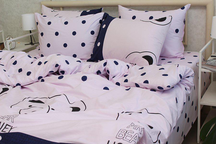 Комплект постельного белья с компаньоном S420 двуспальный (29-77-TAG satin 2-sp-420-2)