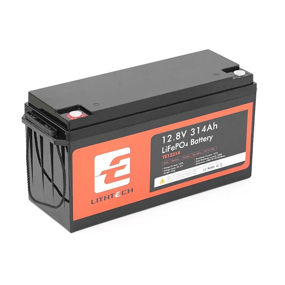 Батарея акумуляторна LITHTECH TE12314BH Bluetooth LiFePO4 12 8V 314Ah 3 14kWh BMS200A@4S 6000 cycles (36690)