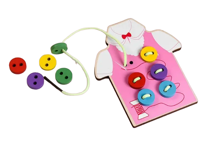 Шнуровка деревянная Блузка Розовый (110628)