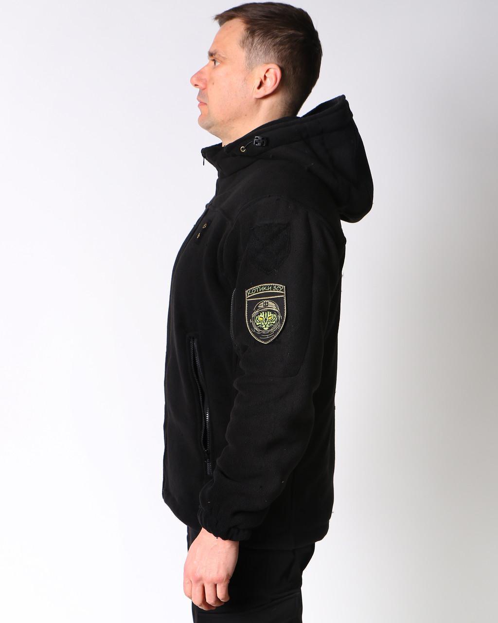 Кофта на флисе с искусственным мехом р. 52 Черный (Кофта Мішка ТС_чорн_52) - фото 3 Кофта на флисе с искусственным мехом р. 52 Черный (Кофта Мішка ТС_чорн_52) - фото 3