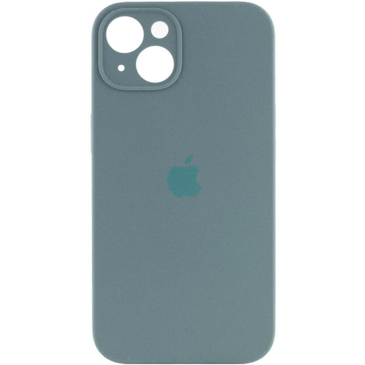 Противоударный чехол для Apple iPhone 13 Silicone Full Case AA Camera Protect / Pine Green