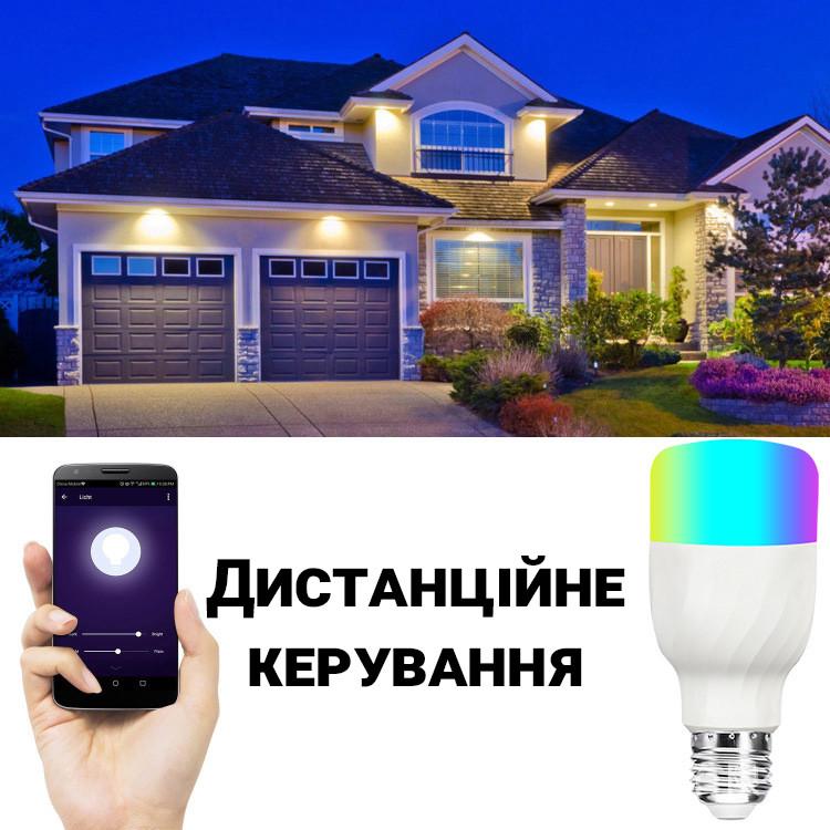 Розумна WiFi LED лампочка USmart Bulb-01w світлодіона смарт-лампа  з підтримкою Tuya для Android/iOS - фото 3