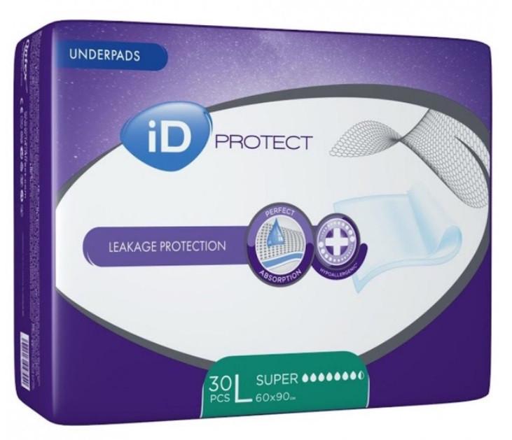 Пеленки гигиенические ID Protect Consumer Super 60x90 см 30 шт. (2476086214) - фото 1