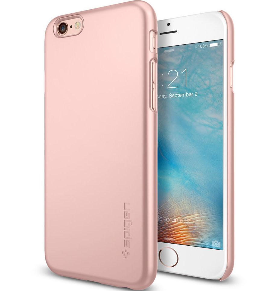 Чехол-накладка Spigen SGP Case Thin Fit Series for iPhone 6/6S, Rose Gold (SGP11766)