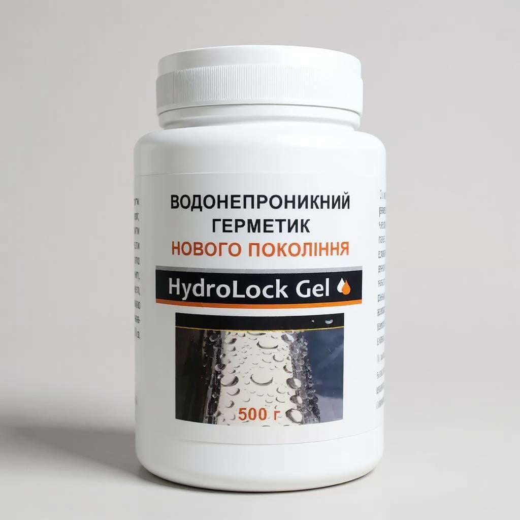 Герметик водонепроникний HydroLock Gel нового покоління універсальний для захисту від вологи і ремонту 500 г