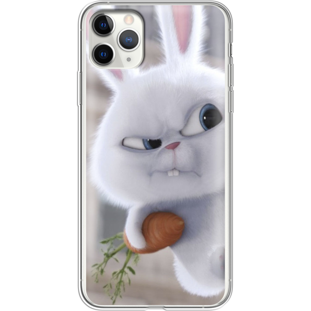 Чехол Boxface iPhone 11 Pro Max Rabbit Snowball Прозрачный силикон (38194-up1116-38194)
