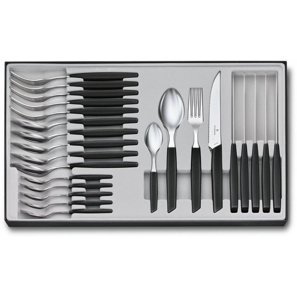 Набір кухонний Victorinox Swiss Modern Table Set 24 шт. Чорний (58-79-Vx69093.12W.24)