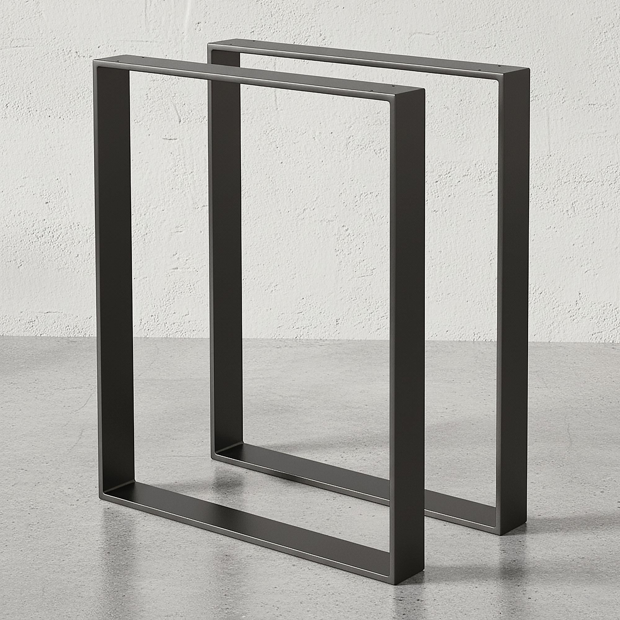 Комплект опор для стола из металла 600х70 мм H 730 мм Черный (1130-60)