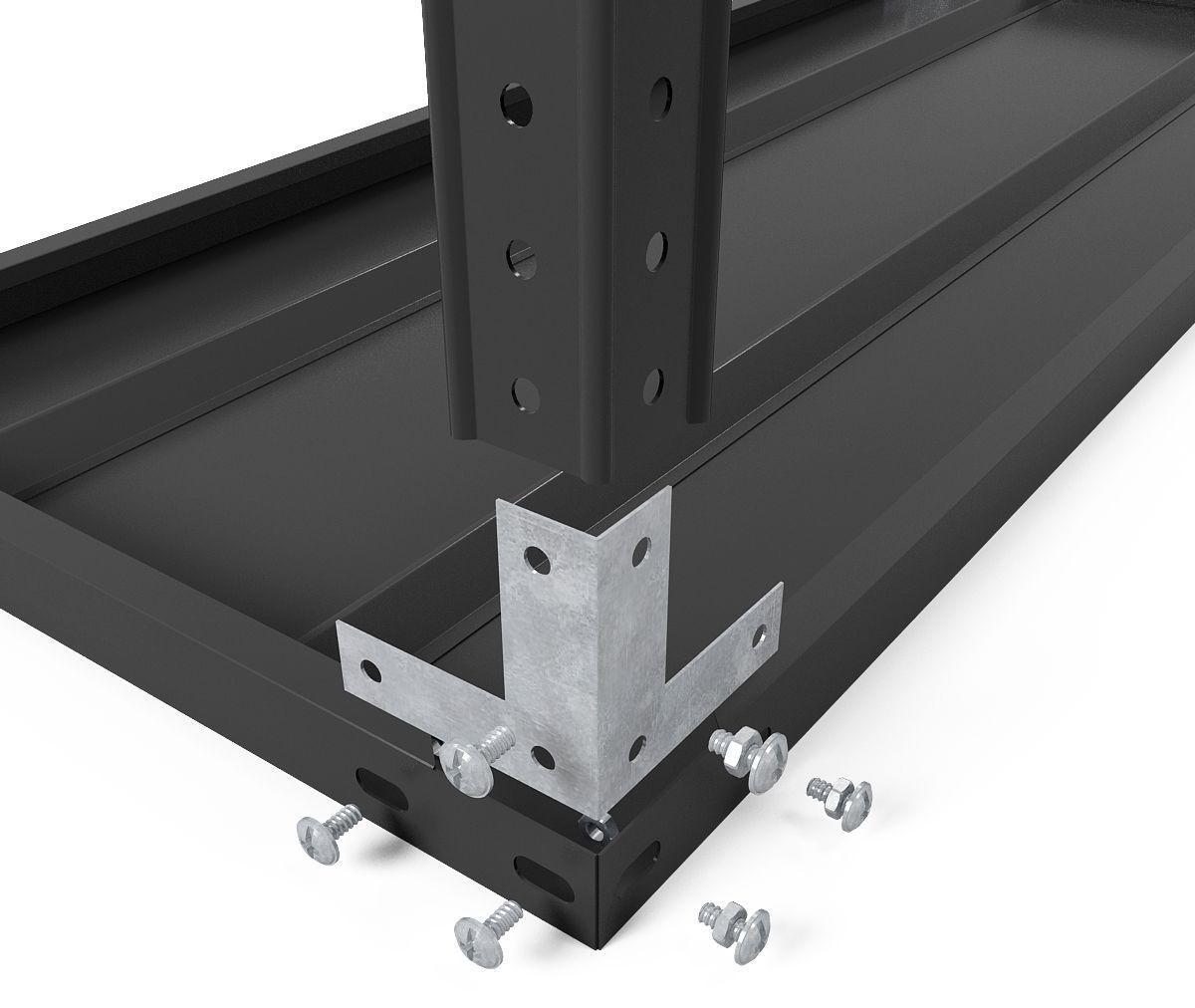 Стелаж Меткас Атлант КС 150 кг/полицю 5 полиць металевий 2000x1200x400 мм (2423198918) - фото 5 Стелаж Меткас Атлант КС 150 кг/полицю 5 полиць металевий 2000x1200x400 мм (2423198918) - фото 5