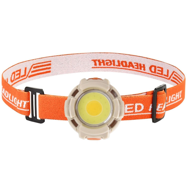 Фонарь налобный CY-2026-C-COB 500 lm USB Type-C Бежевый (ML-04833)