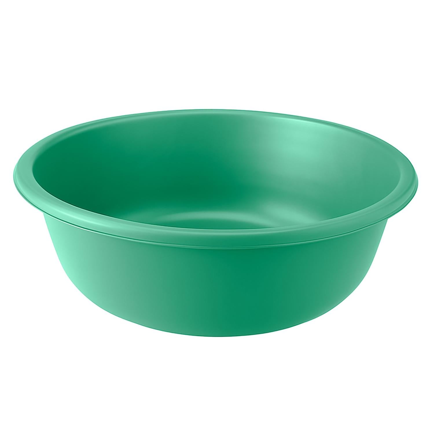 Таз пластиковий господарський круглий Ø 45х16,5 см 18 л Зелений (88045)