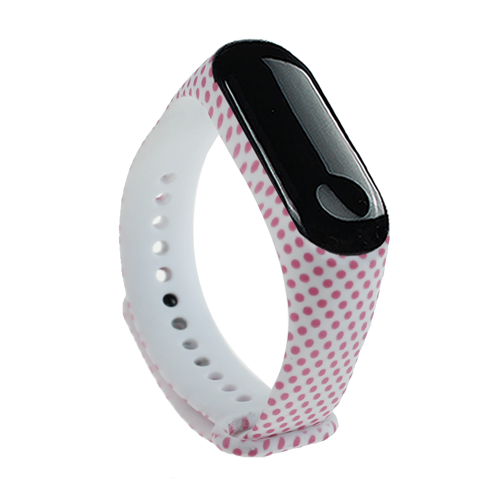 Ремешок MRK Pink peas для фитнес браслета Xiaomi Mi Band 4/3 силиконовый