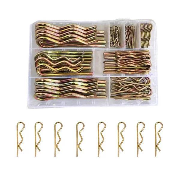 Набор шплинтов R-типа шплинт шпилька из пружинной стали 70 шт. (Y01621) - фото 2 Набор шплинтов R-типа шплинт шпилька из пружинной стали 70 шт. (Y01621) - фото 2