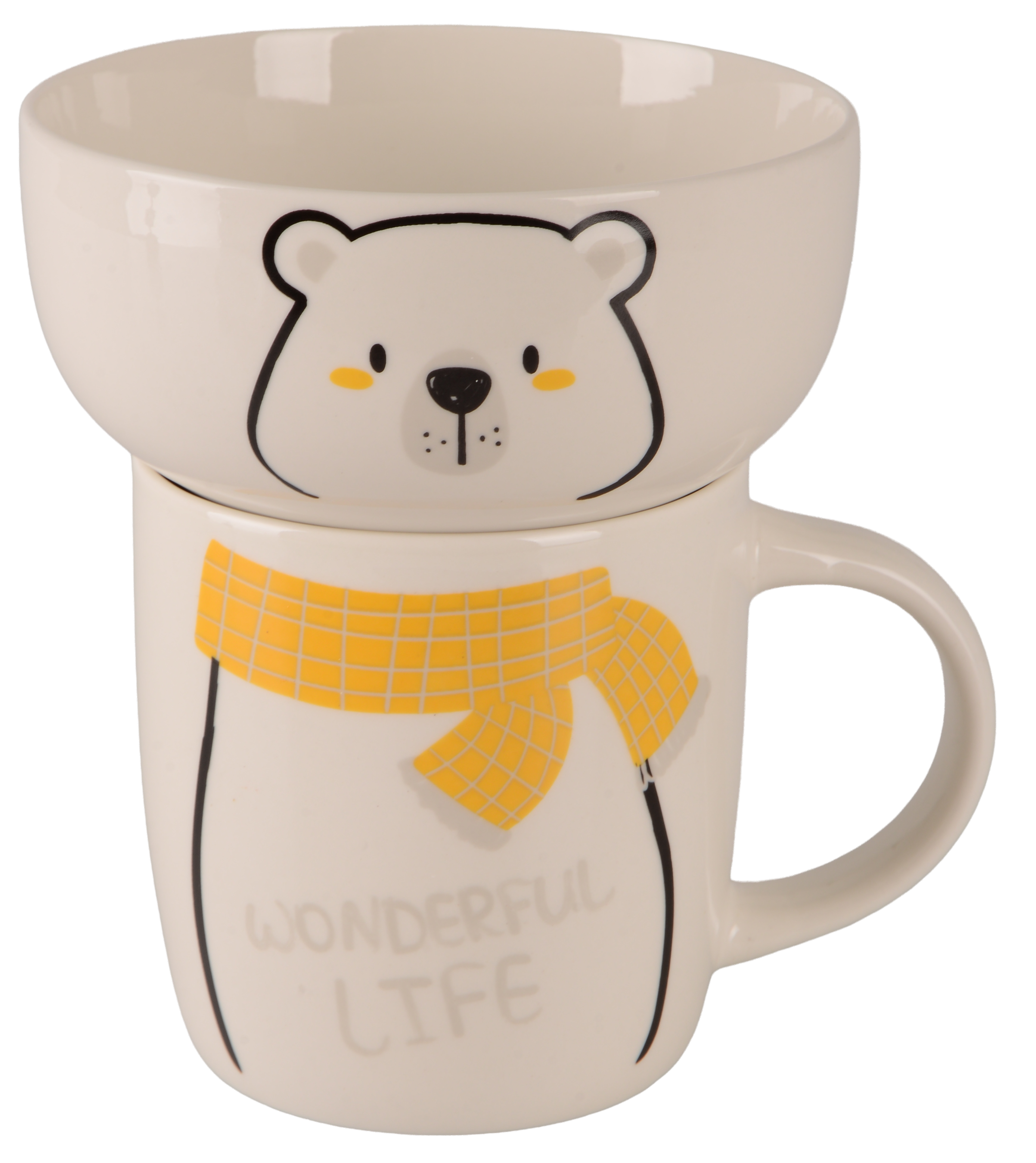 Набір дитячого посуду Limited Edition HAPPY BEAR 2 шт. (UG-JSD06)