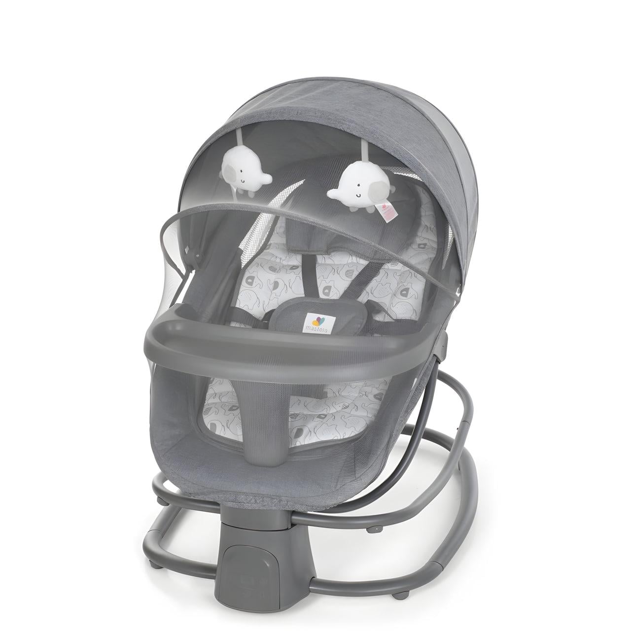 Центр-шезлонг убаюкивающий 4в1 Mastela 68х54х75 см Темно-серый (8087)