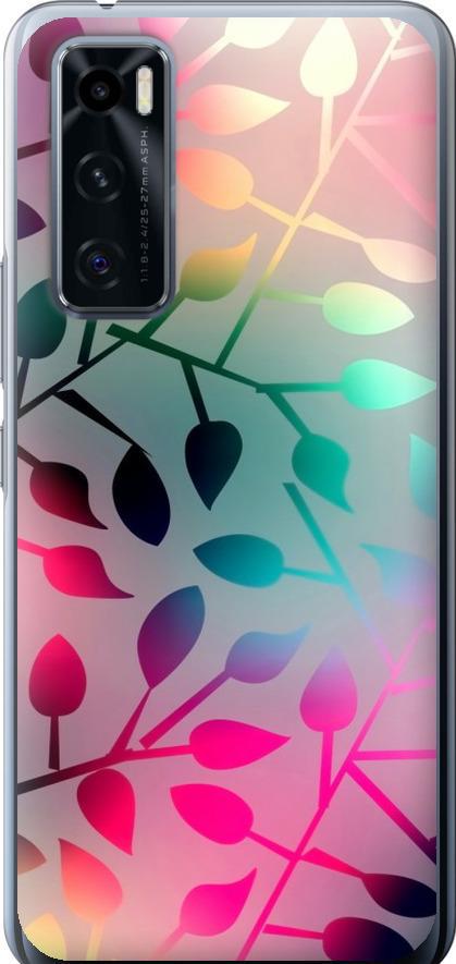 Чехол на Vivo V20 SE Листья (2235u-2128-42517)