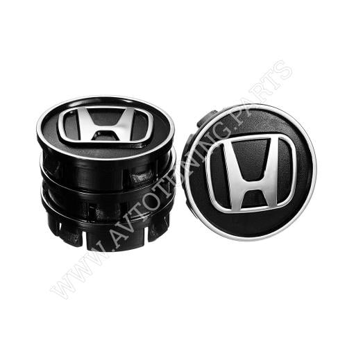 Заглушка колесного диска Honda пластик 60x55 мм 4 шт.Black
