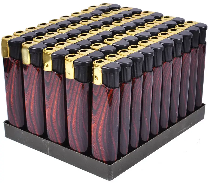 Набор зажигалок с пьезоподжигом Wood Универсал 50 шт. (32162115)