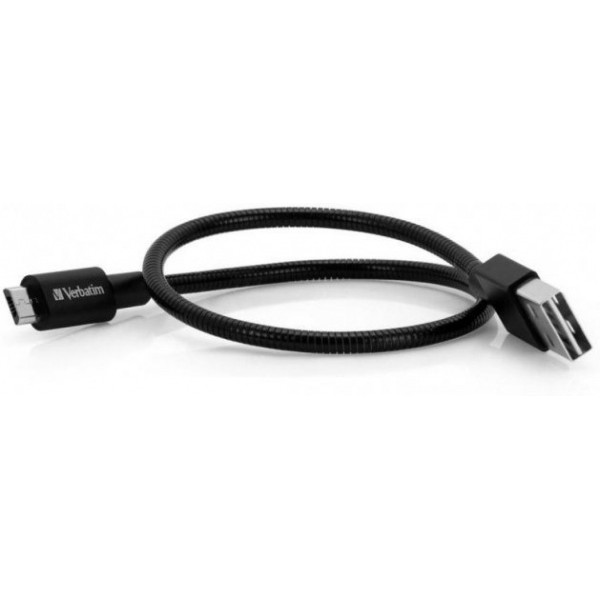 Кабель Verbatim USB-Micro USB 1 м Black (48863) - фото 3