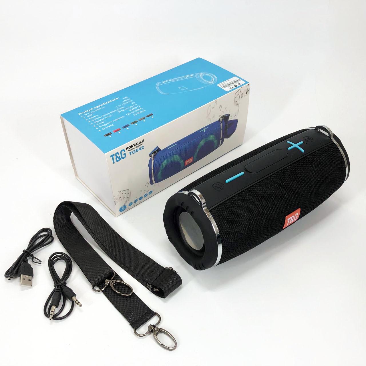 Колонка портативная с RGB подсветкой и ремешком TG642 Черный - фото 5 Колонка портативная с RGB подсветкой и ремешком TG642 Черный - фото 5